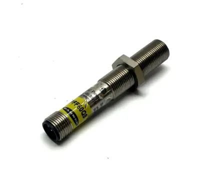 USED BANNER METAL M12 SERIES BARREL MOUNT SENSOR, FIXED FIELD, 77195