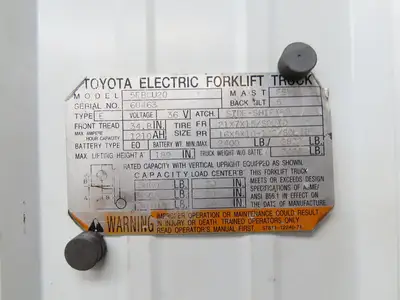 Toyota Electric Forklift Three Lever Control Unit Lift Tilt Shift Off Of 5FBCU20