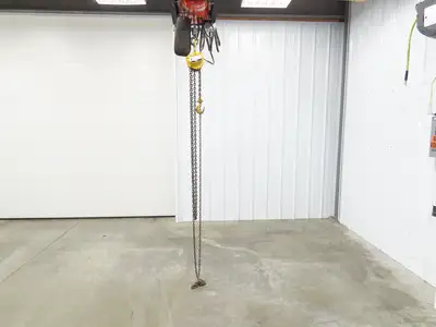 Yale BS 5 1 Ton 2000Lb Manual Chain Fall Hand Hoist 10' Lift