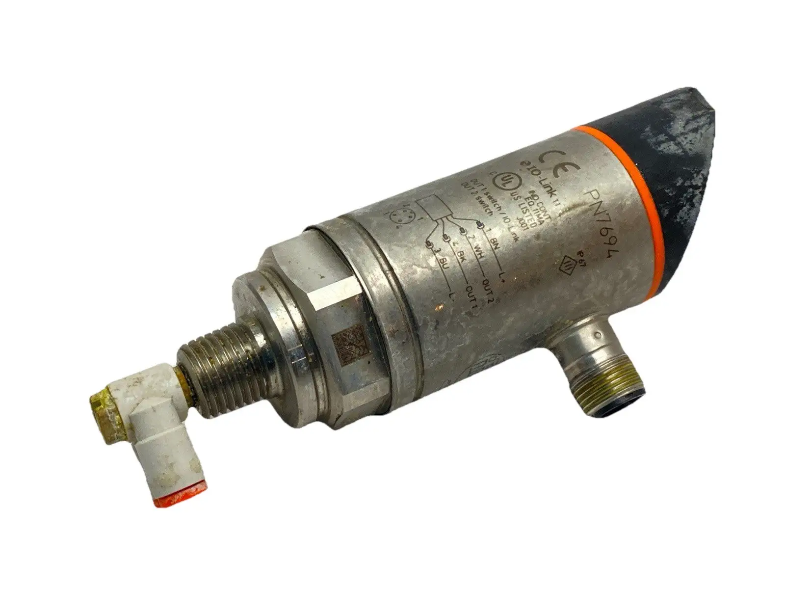 USED IFM PN7694 PRESSURE SENSOR WITH DISPLAY PN-010-REN14-QFRKG/US/ /V