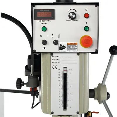 New | in-Stock BAILEIGH DP-1000VS-220V Heavy Duty & Sensitive Single Spindle Drills Illinois US | Olympus Machinery Group #1350449