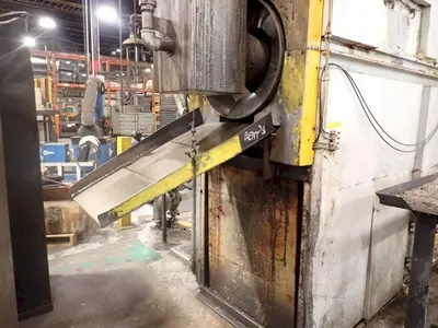 48" X 3-STAGE RANSOHOFF ROTARY DRUM BATCH AUTOMATIC PARTS DEBURR & WASHER SYSTEM, NEW 2013: YOBRO #24300