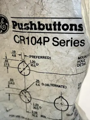 New | in-Stock GE CR104P Miscellaneous Equipment (Electrical & Power) | Surplus Asset Holdings #1201683