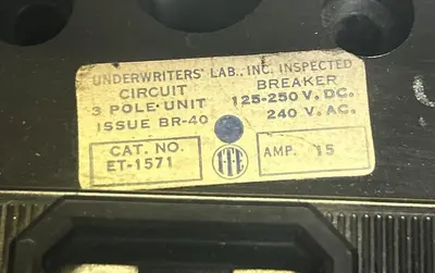 Used ITE ET-1571 Miscellaneous Equipment (Electrical & Power) Ohio US | Surplus Asset Holdings #1209271