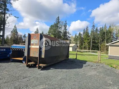 Used REACTION T200X CROSS CYLINDER STATIONARY COMPACTOR WITH RECIEVER BOX Misc Recycling British Columbia CA | US Recycling Equipment #1281326