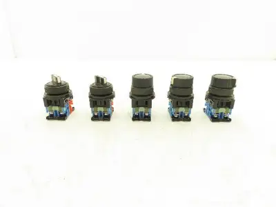 Fuji Mixed Lot 2 Position Selector Push Button Switch x3 | 2 Pos Selector x2