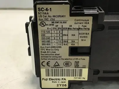 USED FUJI ELECTRIC SC-4-1 SC19AA