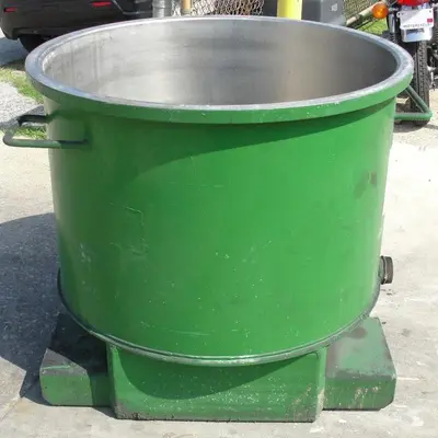 SPC6804  Mixer and Blender 100 gallon Ross change can Stainless Steel 39.25" inside diameter 27.5" inside height