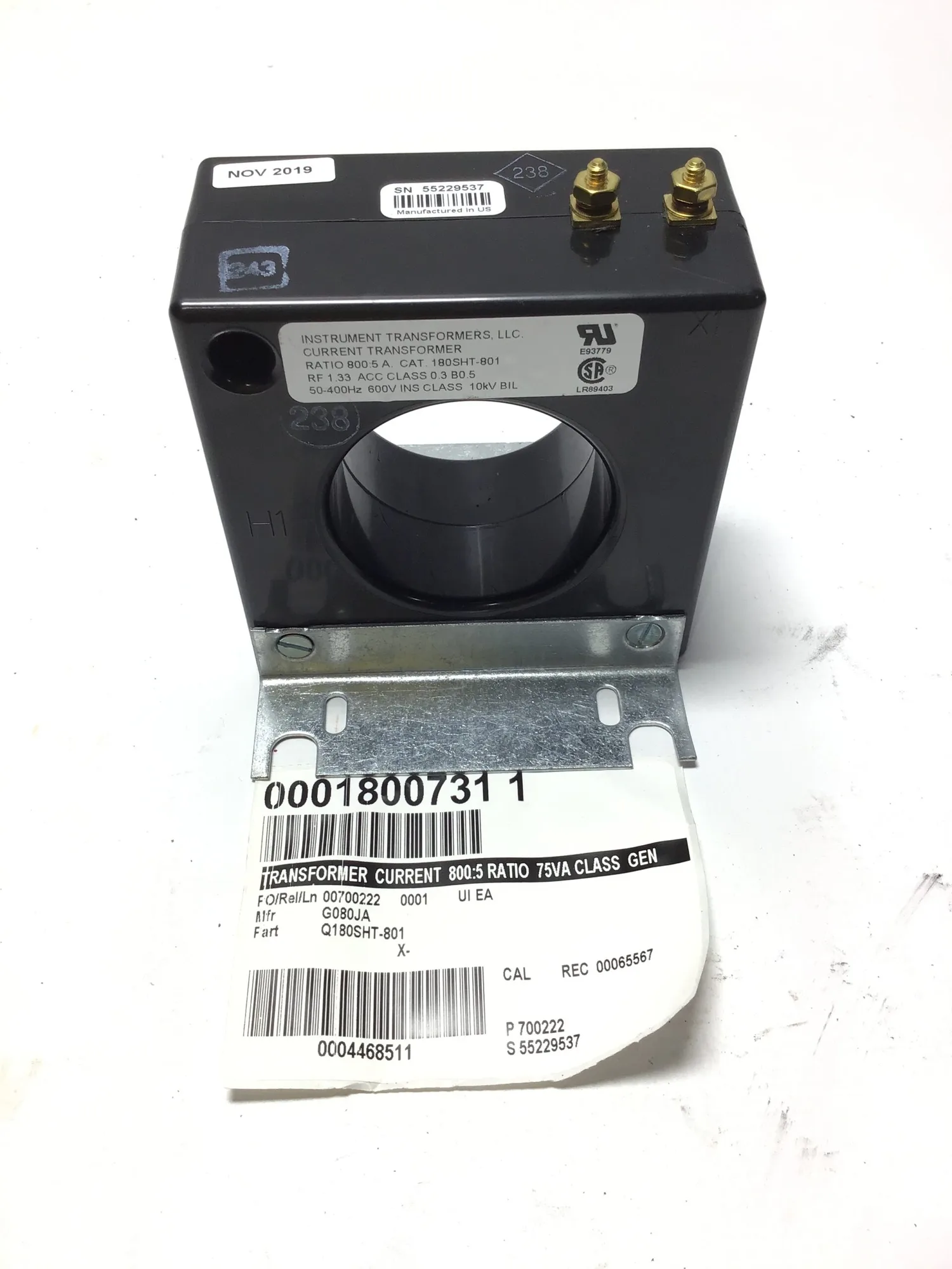 USED INSTRUMENT TRANSFORMERS, LLC Q180SHT-801