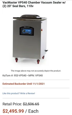 Used _UNKNOWN_ _UNKNOWN_ Vacuum Sealers Pennsylvania US | MS Restaurant and Equipment Sales #1474926