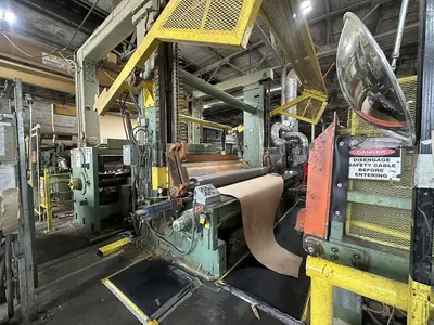 110" (2.8M) VOITH FOURDRINIER PAPER MACHINE (LBM) MFG 2001 LINERBOARD / TUBE & CORE – TANDEM NIPCOFLEX SHOE PRESSES - 72"(1.8M) DIAMETER DRYERS
