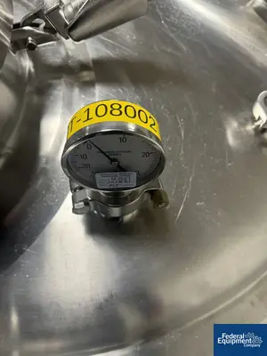 USED Precision 1,200 Liter Precision Stainless Reactor, 316L S/S, 45/100#