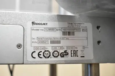 USED VIDEOJET TECHNOLOGIES VJ9550
