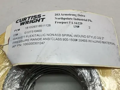 Used CURTISS-WRIGHT 0127310400 Seals & Gaskets Ohio US | Surplus Asset Holdings #1247889