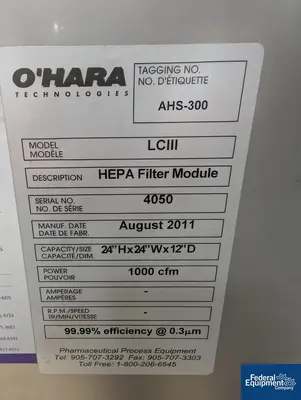 USED O'HARA 36" O'Hara Labcoat Coating Pan, Model LC3
