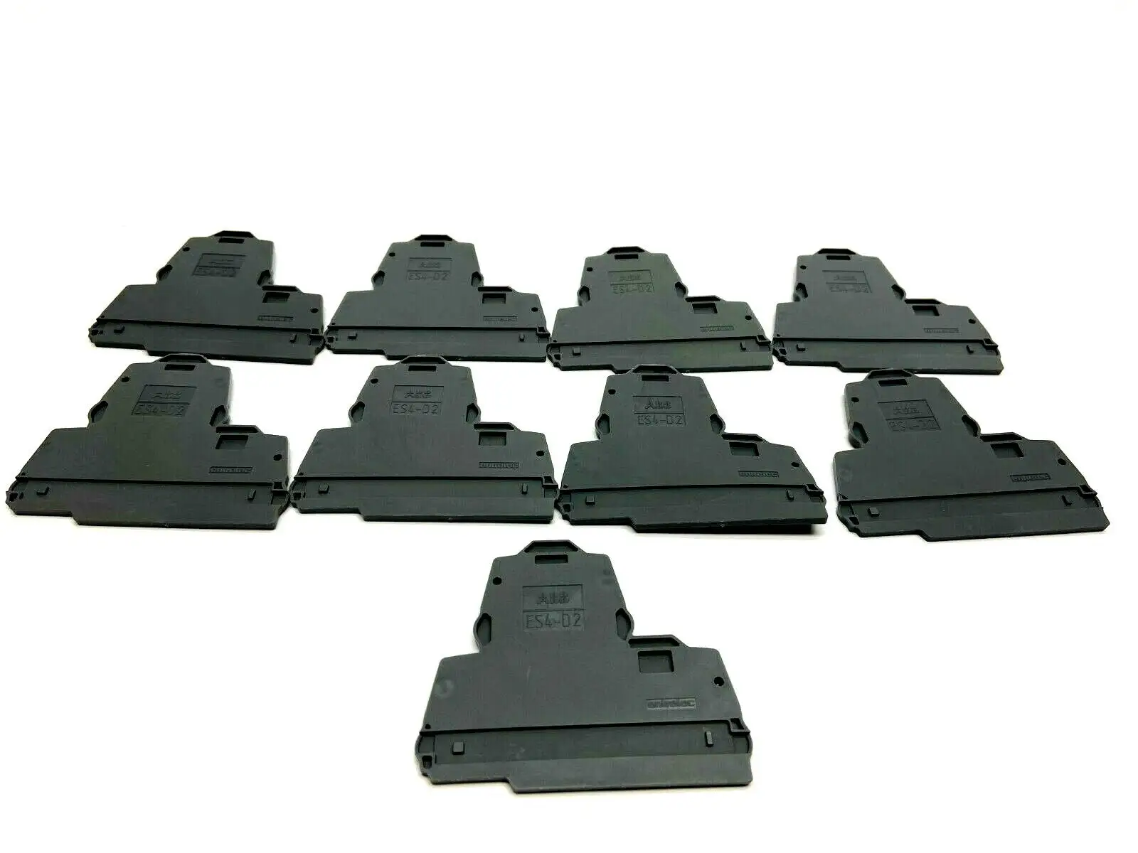 USED ABB TERMINAL BLOCK END PLATE GRAY