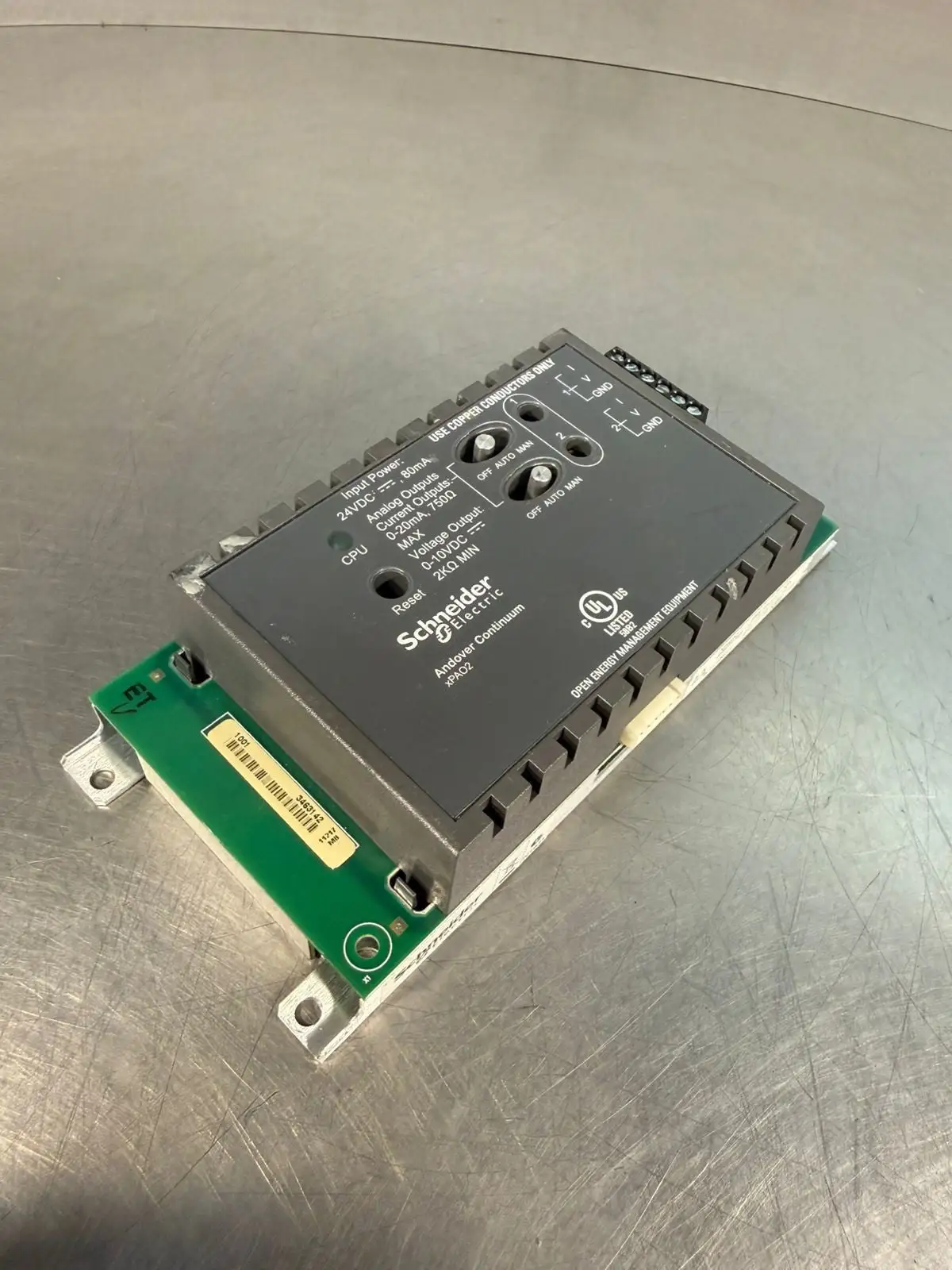 Schneider Electric XPAO2 Andover Continuum Expans Mod 24Vdc 80ma (4.1.4)