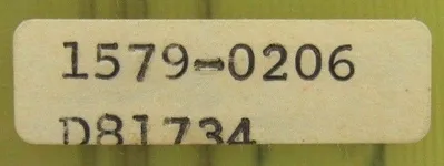 USED TOCCO 1579-0206 CIRCUIT BOARD 15790206 D81734