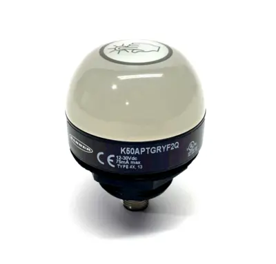 USED BANNER 3-INPUT COLOR TOUCH SENSOR 50MM MULTIPURP. M12 8-PIN 26505