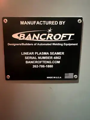 USED 2020 BANCROFT LINEAR PLASMA SEAMER