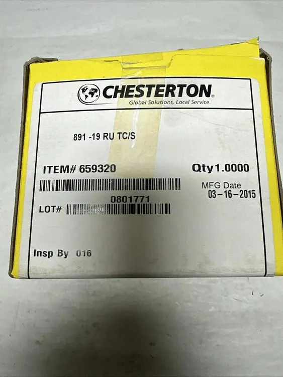 New | in-Stock CHESTERTON 891-19 RU TC/S Pump & Valve Parts Ohio US | Surplus Asset Holdings #1242200