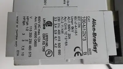 Used ALLEN-BRADLEY ALLEN-BRADLEY TERMINALS 140M-C2E-A63 & 100-M12N*3 Circuit Breakers | ND Industrial Surplus #1211862