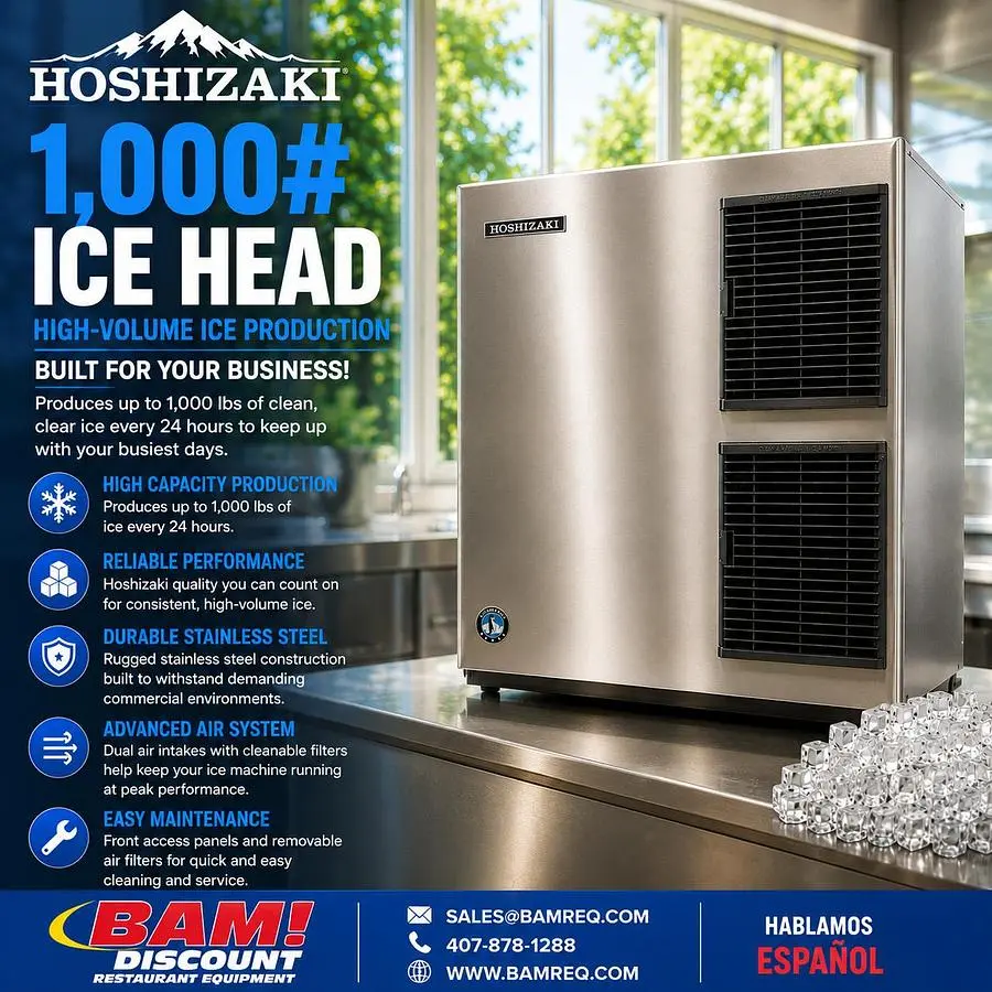 Used HOSHIZAKI KM-901MAJ Ice Machines Florida US | BAM Discount Restaurant Equipment #1301584