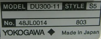 NEW YOKOGAWA DU300-11 INPUT MODULE STYLE S5 DU30011