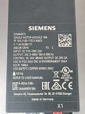 Used Siemens _UNKNOWN_ AC Drive Power Modules South Carolina US | Palmetto Automation #1544058