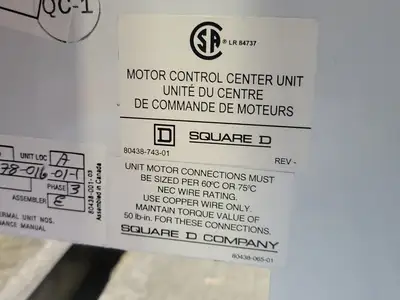 NEW SQUARE D MODEL 6