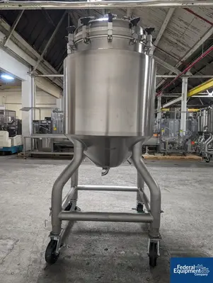 USED A&M Process 500 Liter A&B Process Receiver Tank, 316 S/S, 44/150#