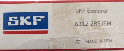 NEW SKF 6312 2RSJEM ROLLER BEARING 63122RSJEM