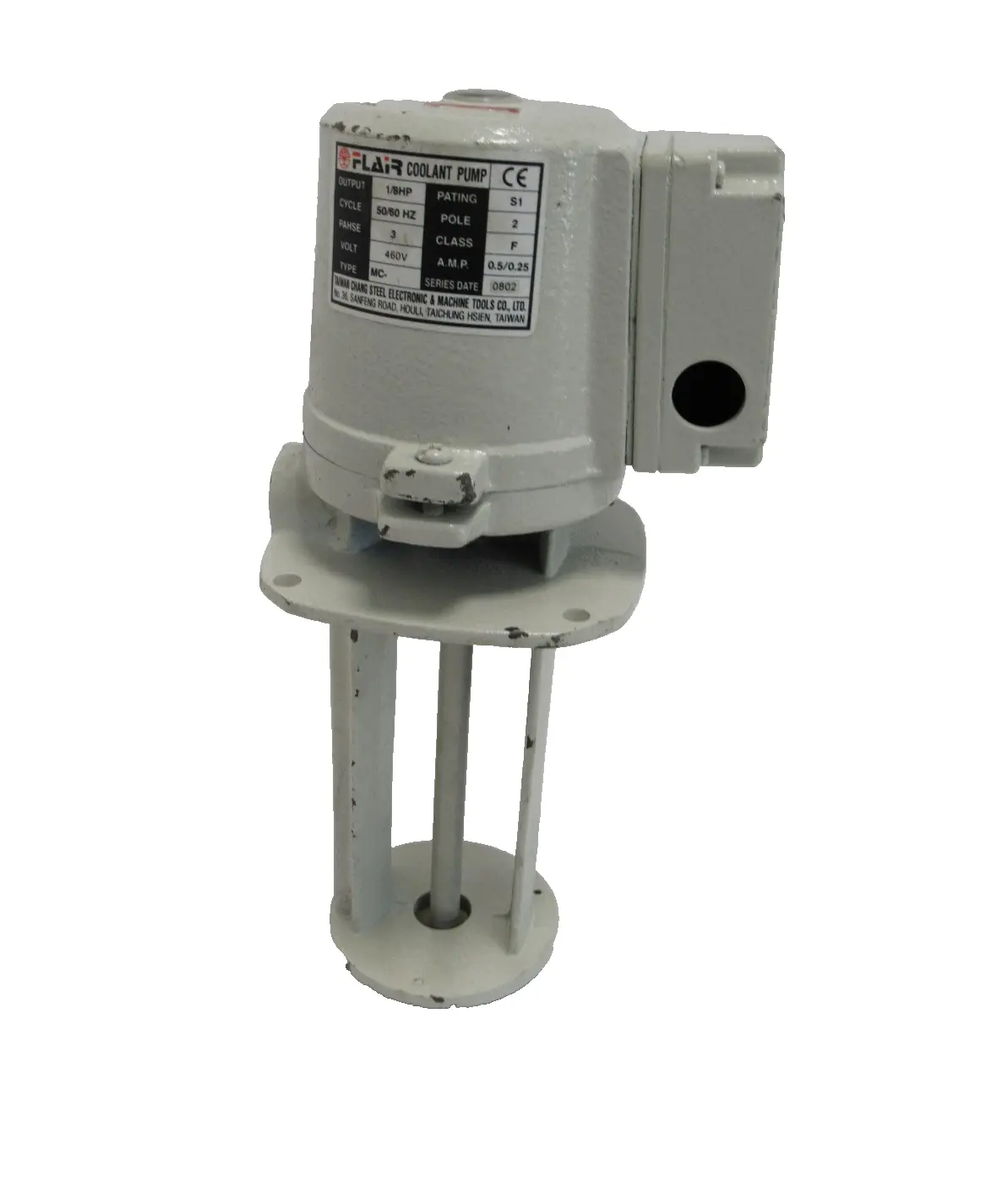 NEW FLAIR TYPE MC COOLANT PUMP 460V 1/8HP