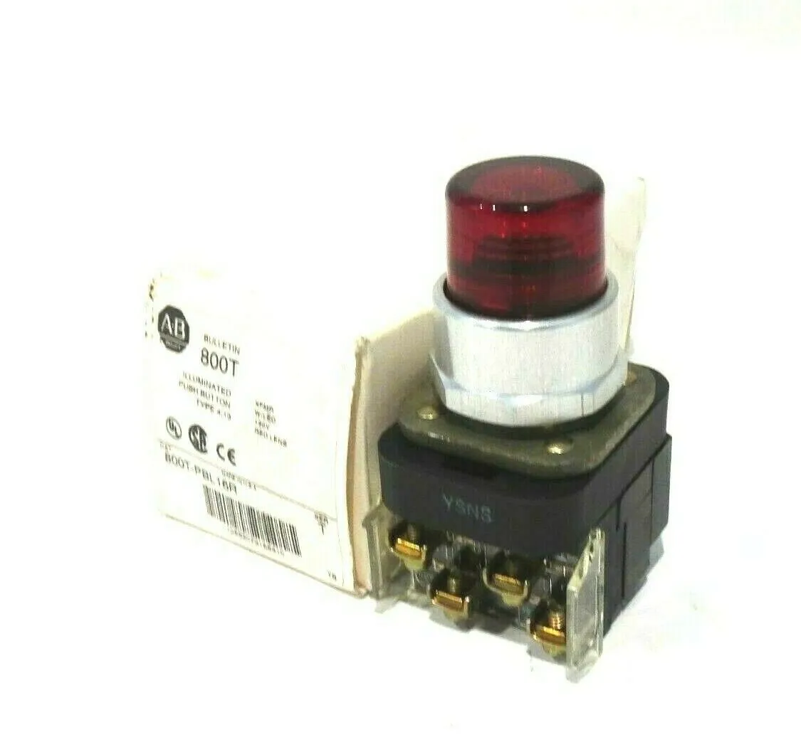 NEW ALLEN BRADLEY 800T-PBL16R PUSH BUTTON SER.T 800TPBL16R