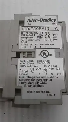Used ALLEN-BRADLEY ALLEN-BRADLEY 100-C09E*10 A Misc Electrical & Power Parts | ND Industrial Surplus #1212057