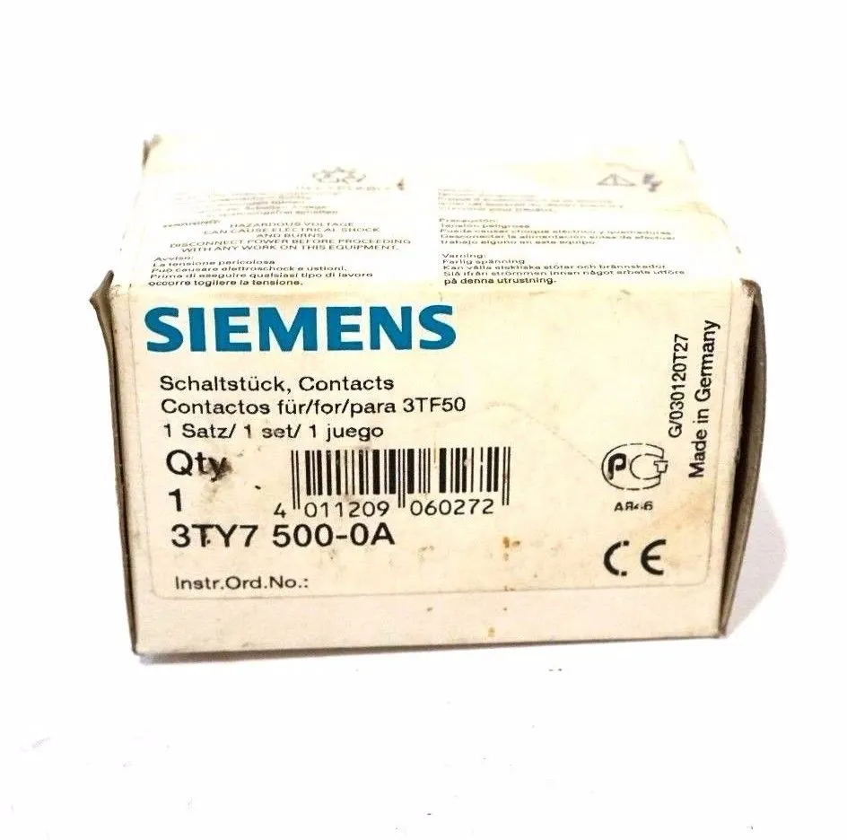 NEW SIEMENS 3TY7 500-0A CONTACT KIT 3TY75000A