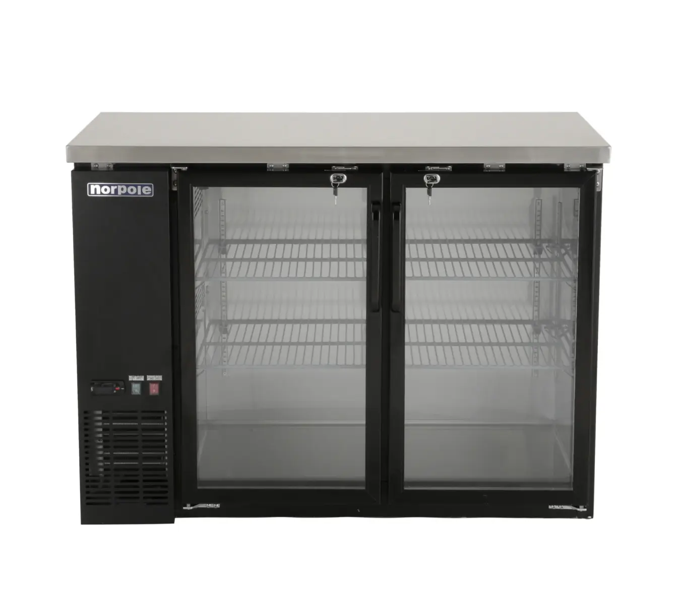 Magic Chef 12 CU. FT. 2-DOOR UNDER BAR COMMERCIAL SPECIALTY REFRIGERATOR IN BLACK