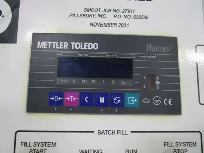 Smoot SS Scaling Hopper w/ Load Cells, Readout, and Control Panel