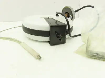 30' Welding Cable Reel Static Grounding Magnetic Stud Clamp 125V 800A