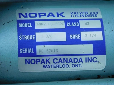 Used NOPAK _UNKNOWN_ Pneumatic Cylinders Texas US | OCO Industrial #1570886