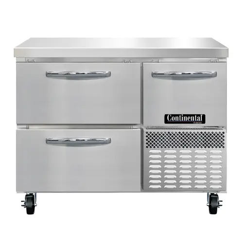 Continental FA43N-D 43" W Worktop Freezer W/ (2) Sections, (1) Door, (2) Drawers, 115v