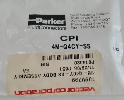 NEW Parker 4M-Q4CY-SS