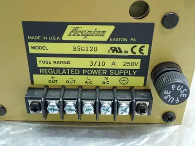 New | in-Stock ACOPIAN B5G120 AC/DC Power Supplies Ohio US | HGR 24 #904482