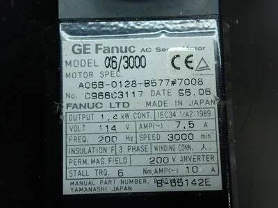 Used FANUC A06B0128B577#7008 Motors (misc) Ohio US | HGR 24 #887348