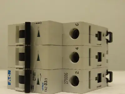 Eaton Cutler Hammer FAZ-D3/3 3AMP 3 Pole Circuit Breaker DIN Rail Mount