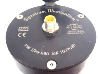 USED SPECTRUM ILLUMINATION CIRCULAR MACHINE LIGHT 24VDC 200 MA