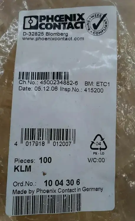 Used Phoenix Contact 1004306 PLC Processors | Palmetto Automation #1153936