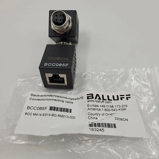 New | in-Stock BALLUFF BALLUFF BCC085F ETHERNET CONNECTOR TO 4 PIN ADAPTOR Connector Accessories | ND Industrial Surplus #1218121