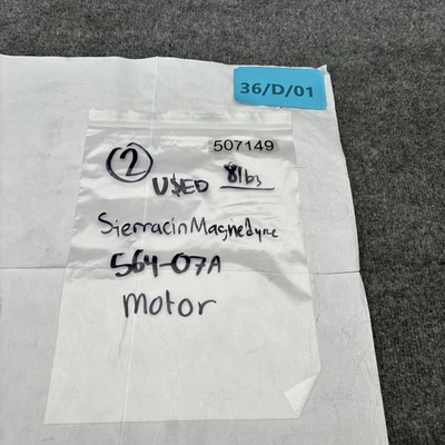 Used Sierracin Magnedyne 654-07A D.C. Motors California US | Davliegogo LLC #1705500
