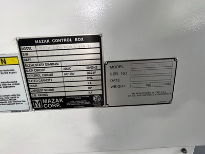 2016 MAZAK NEXUS QUICK TURN 450-II LATHES, SLANT BED, N/C & CNC | Wheeler Machinery Sales (16)